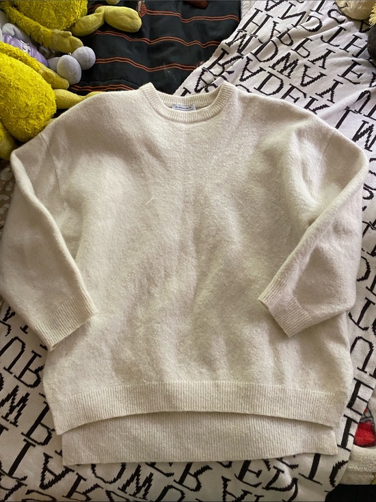 & Other Stories Sweaters - & Other Stories Cream Crewneck Sweater
